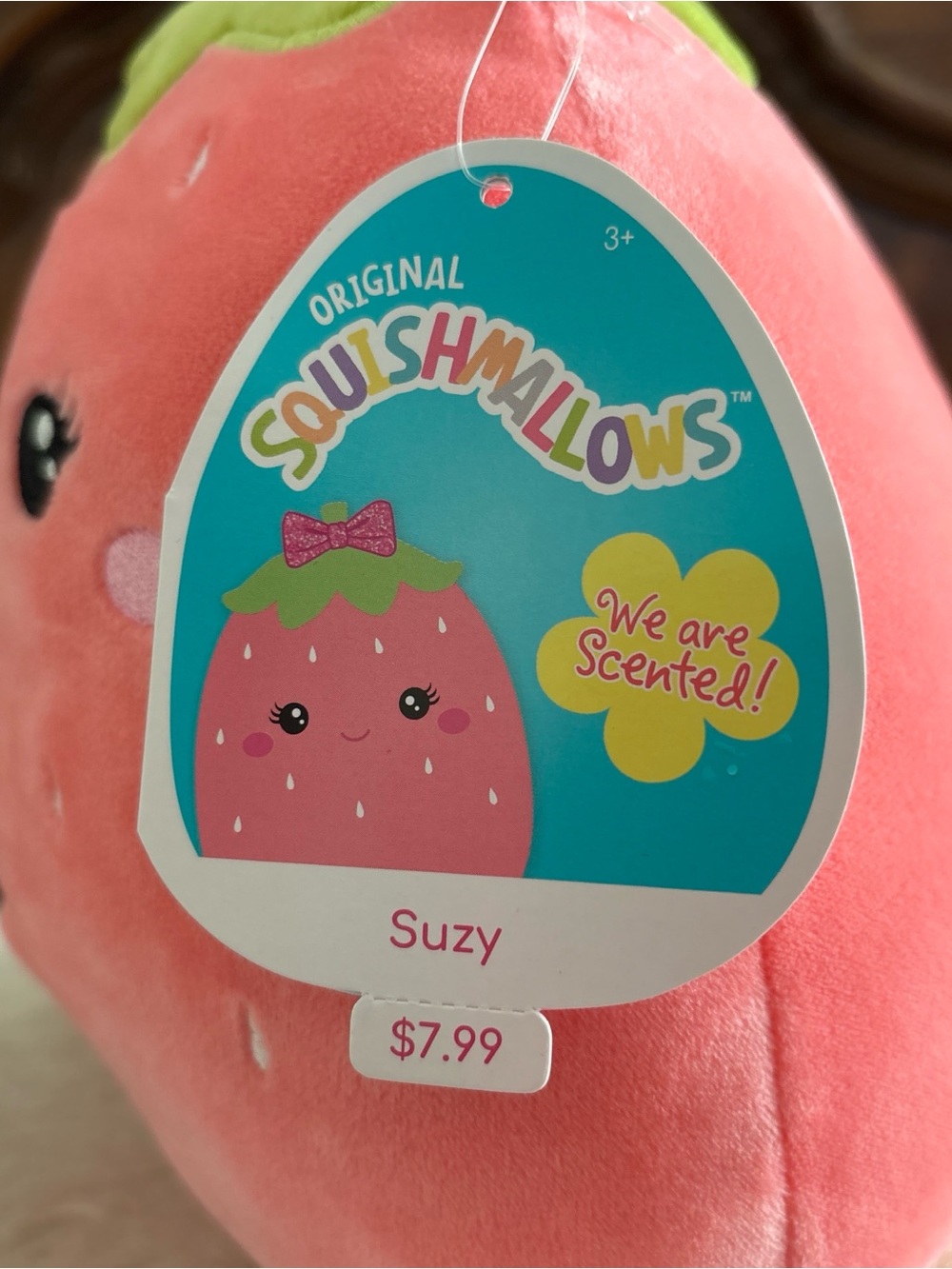 NWT Suzy Strawberry Squishmallow plush toy - Picture 7 of 8